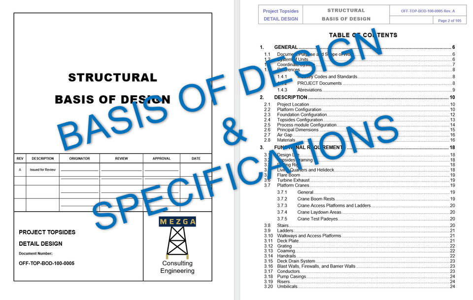 Basis of design example