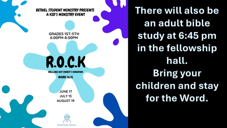 Rock and bible study