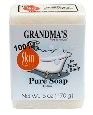 Grandma's lye soap 60018 lye soap 6 oz bar 1 transparent background 480x 300x