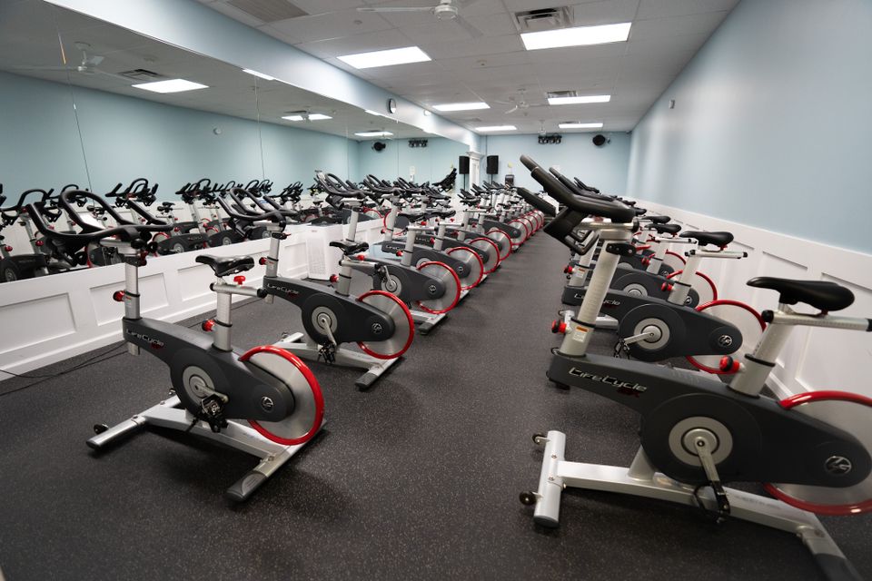 The spin room at Maximus Gym in Riverhead