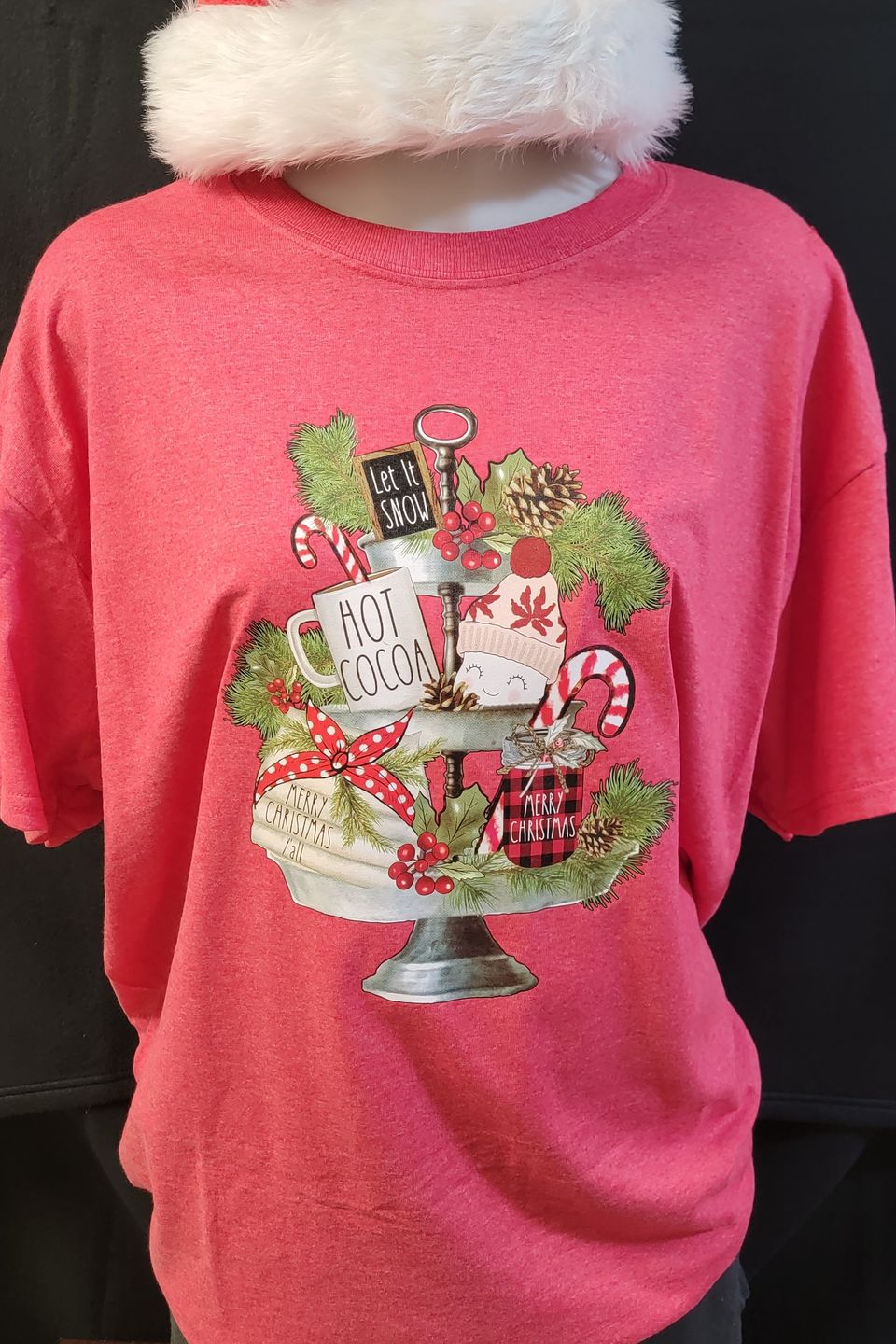 DTF direct to film example - let it snow t-shirt