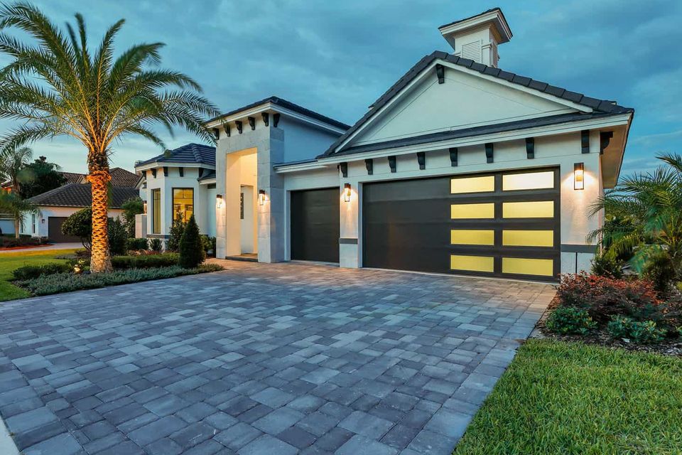 Paver driveway and our luxury model home providence florida
