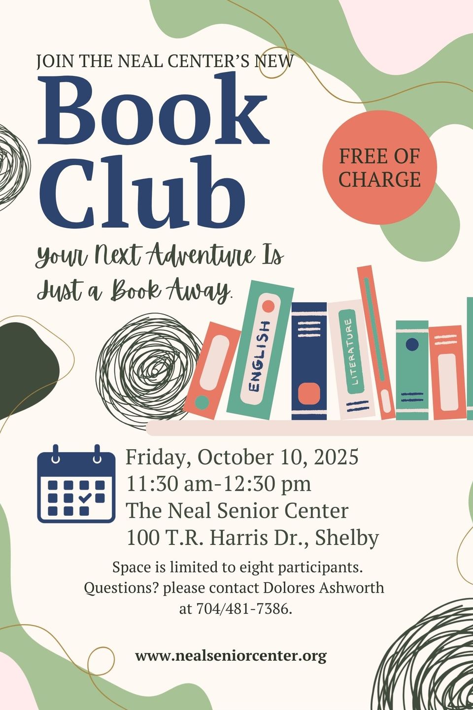 Poster  october 2025 book club