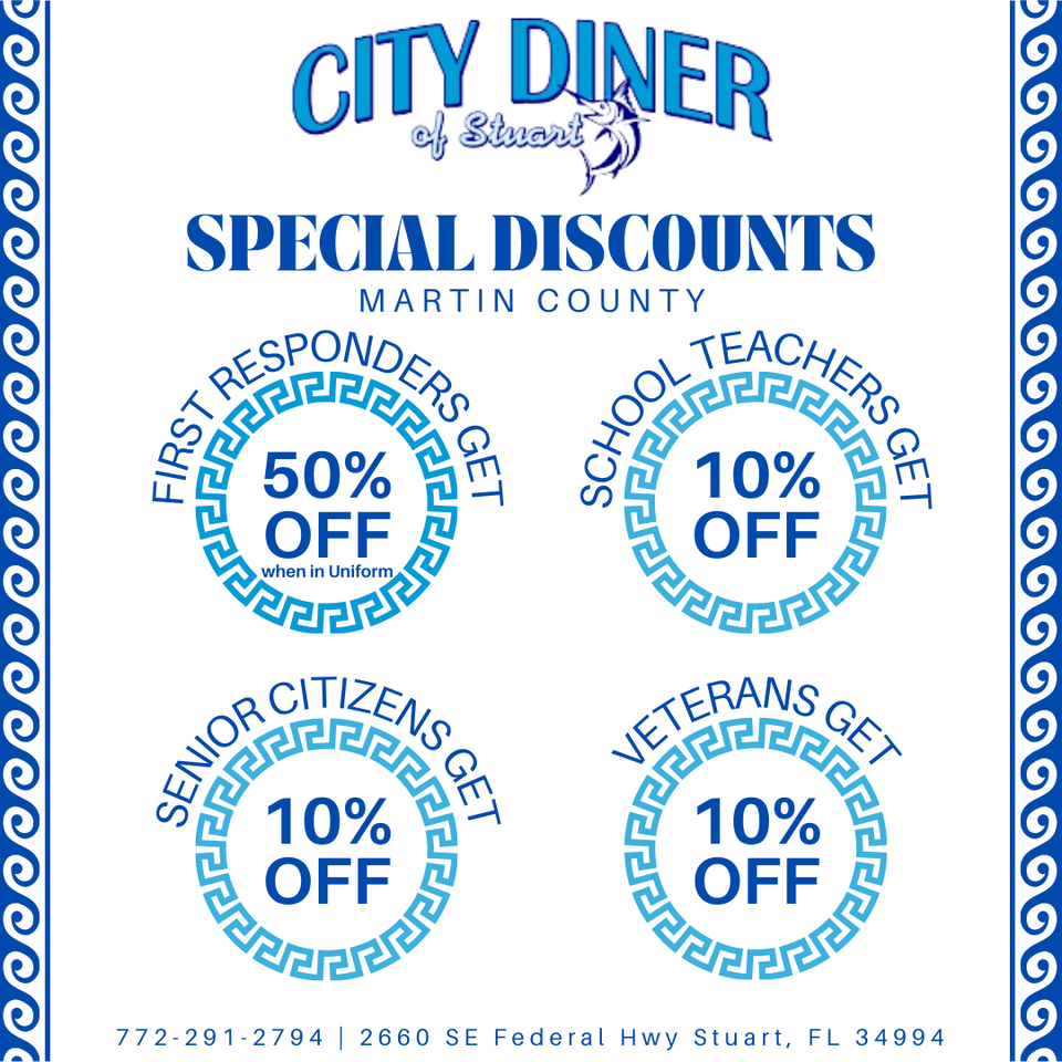 City diner discounts