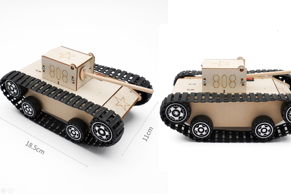 15. okyn g5421 diy wooden kit regular tank diy education kit electric tank (2 2)