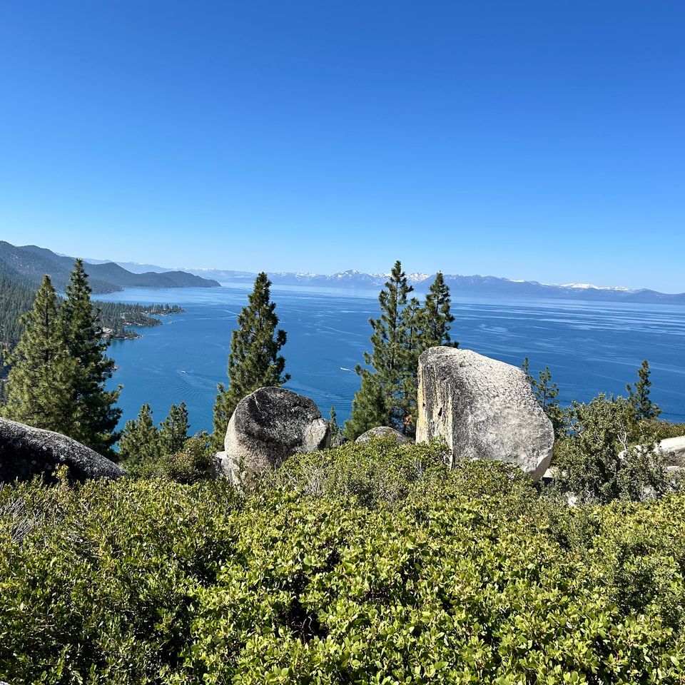 East shore of Lake Tahoe from Monkey Rock 