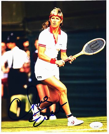 1737123819 chris evert signed 8x10 photo jsa pristineauction.com