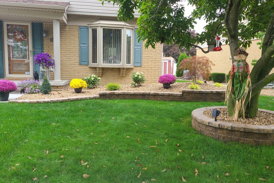 Cut grass and plants maintenance done by Vic's Landscaping