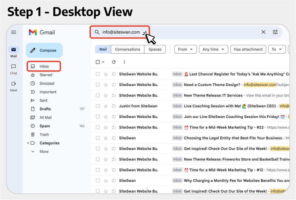 Step1 desktop view