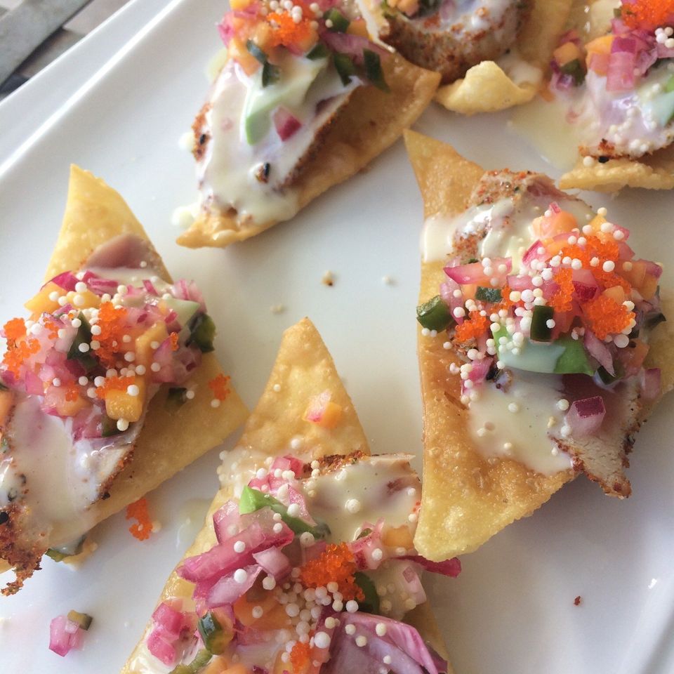 Seared tuna appetizer