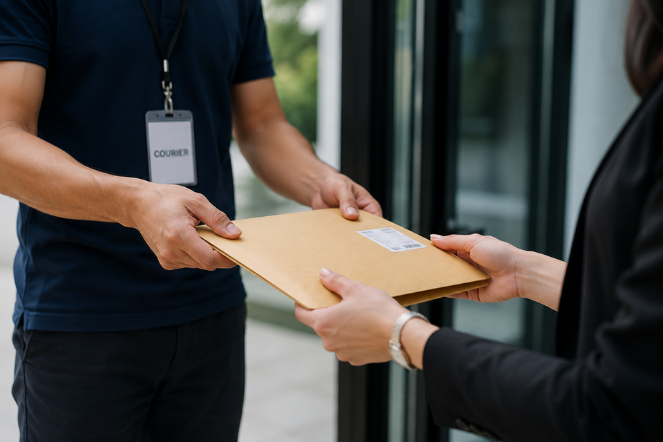 Document courier delivery