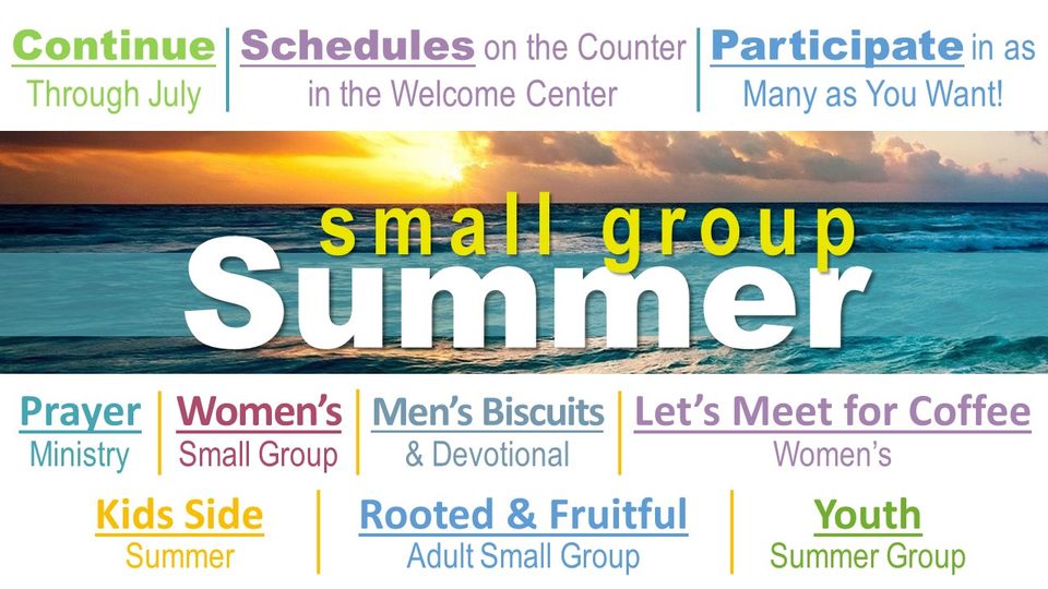 2026 small group summer promo slide