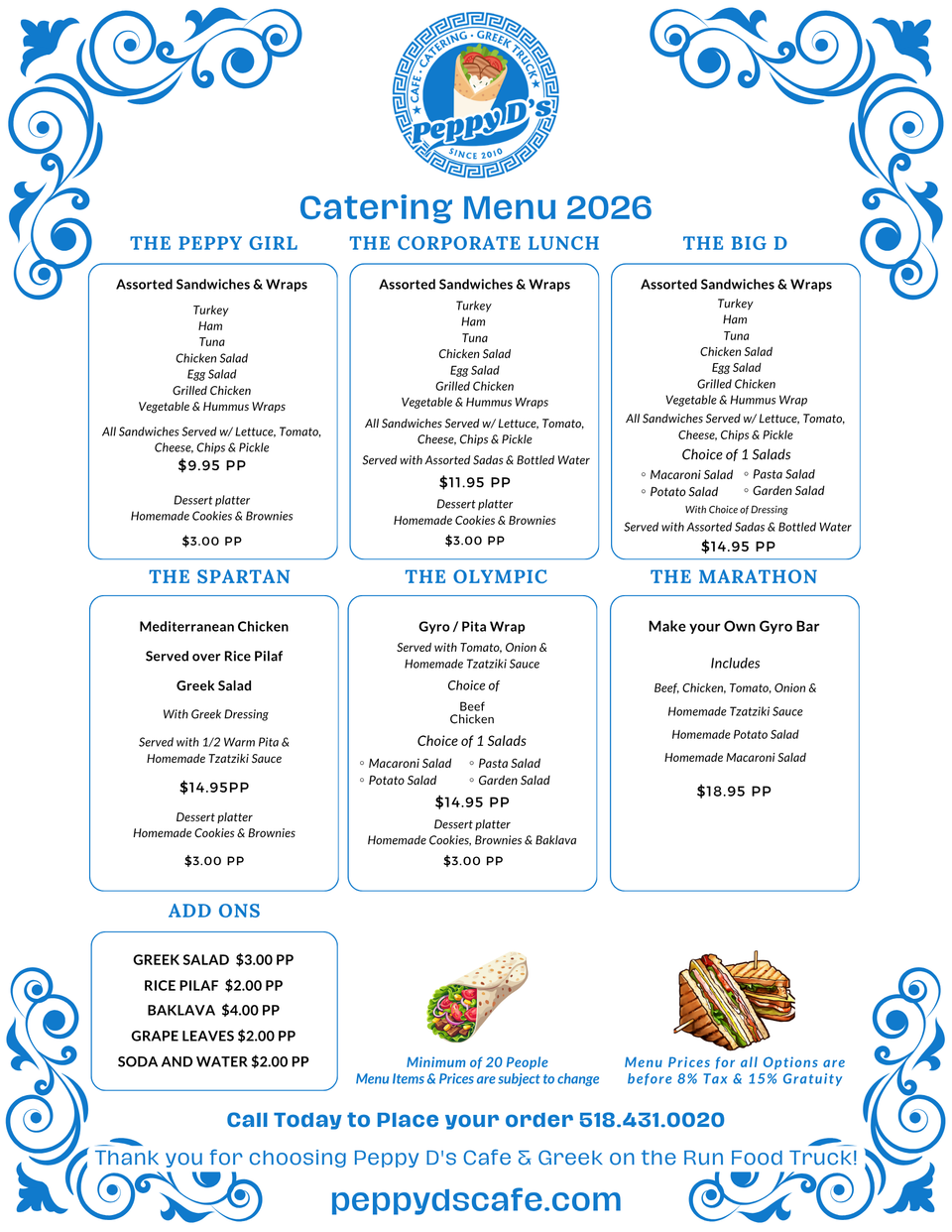 Peppy d's catering menu 6.19 (8.5 × 11 in)