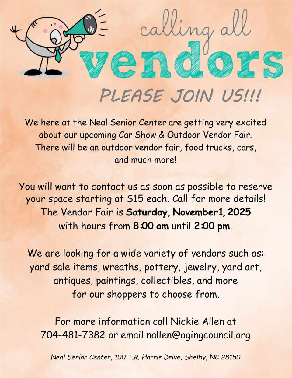 Vendor letter 2025