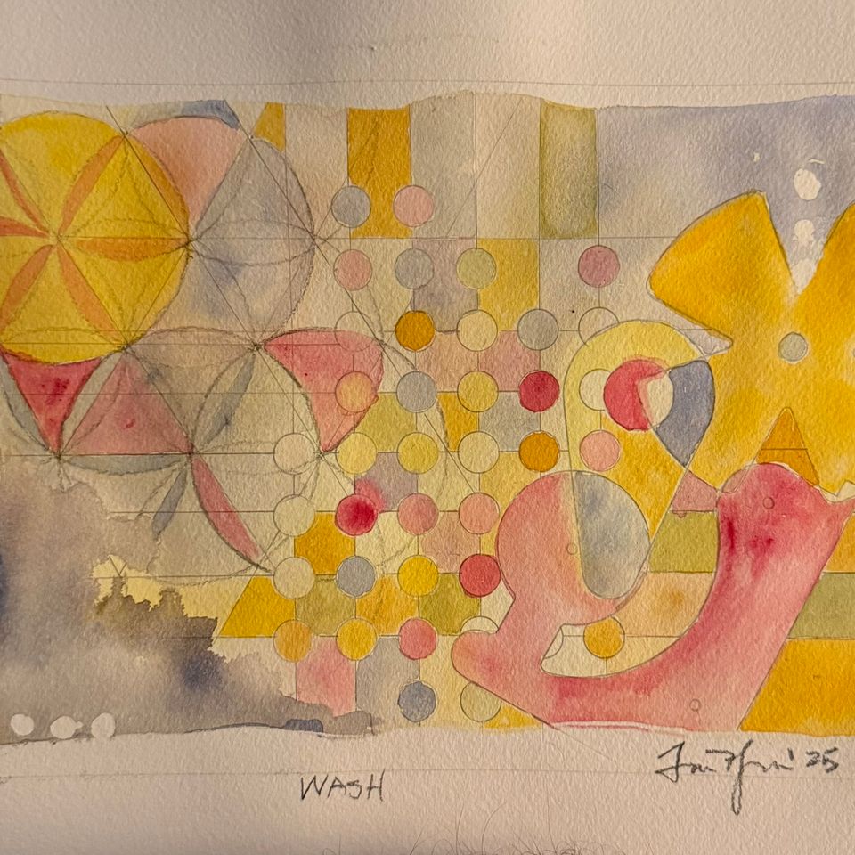 “wash” 9x12 watercolor 2025 tim flynn
