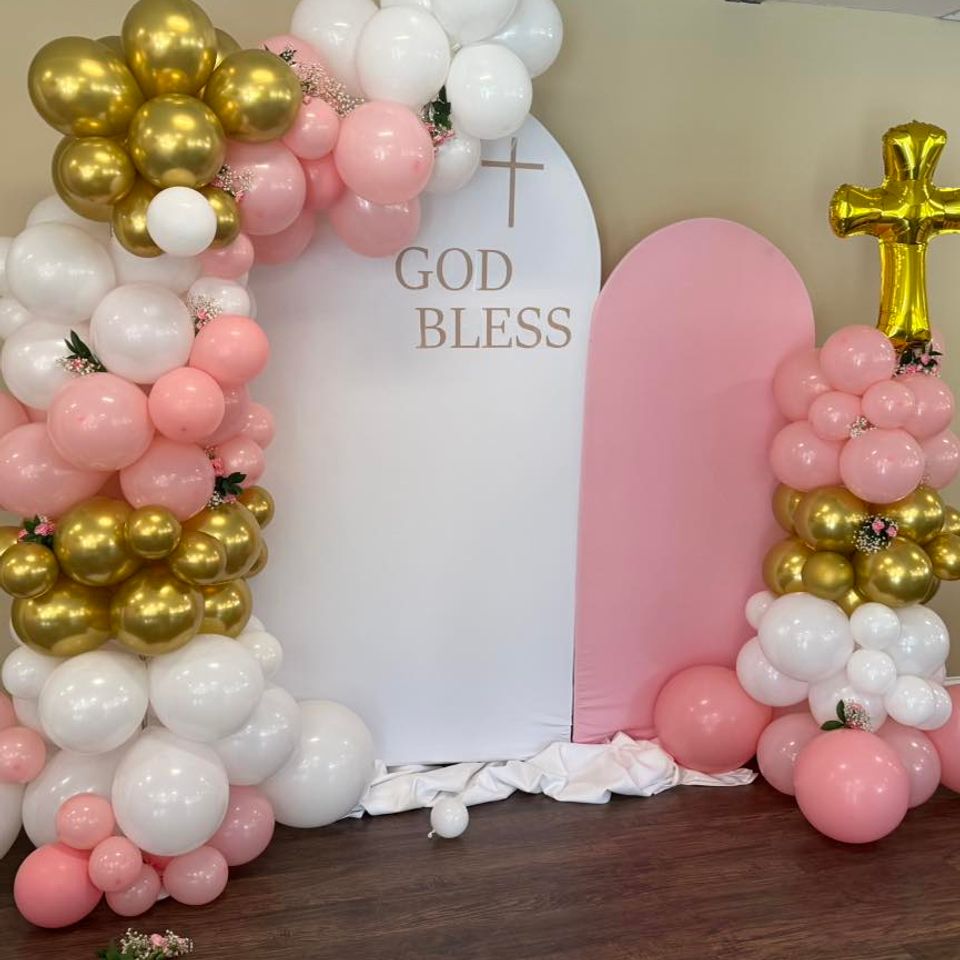 alt="The Party Savers staff bartending and waitressing at a Long Island Christening Party"