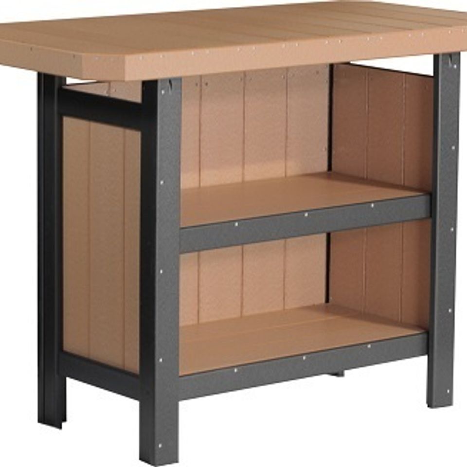 Sunrise poly lawn   hardwood furniture   paden  oklahoma   luxcraft tables   psbcb serving bar cedar   black20180518 16081 80roeg