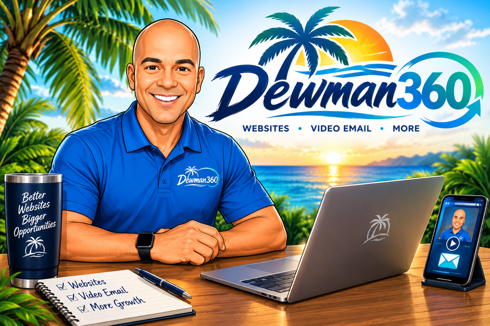 Dewman360 tropical digital marketing banner