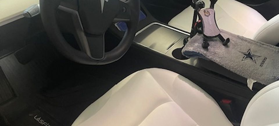 Front seats and dash   tesla model x