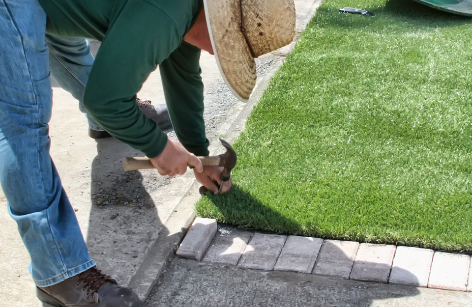 Artificial grass installation