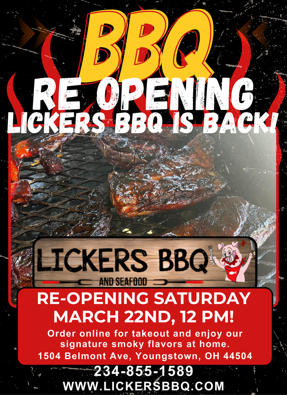 Lickers food truck flyer (8 x 11 in)