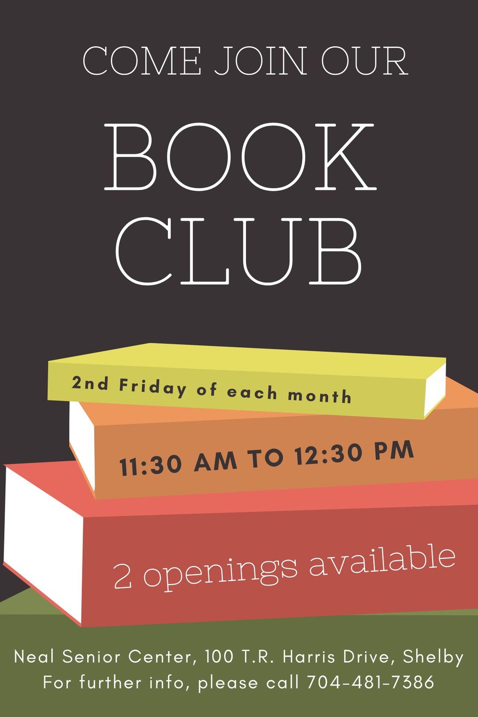 Poster book club for may 2026