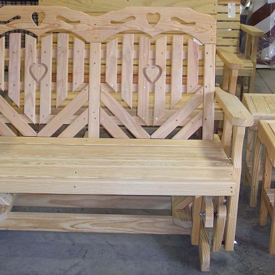  188 4'heartbackglider  375endtable