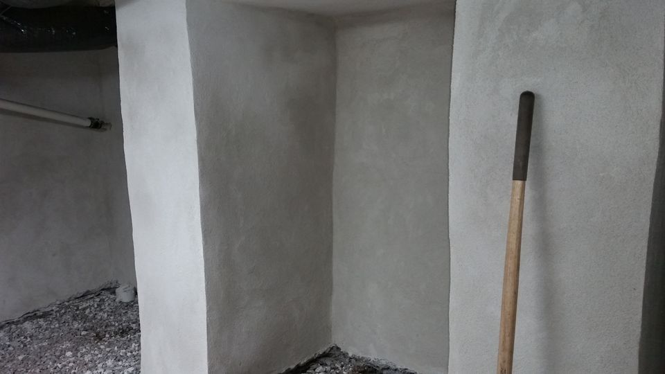 (7) finished coat of rough casting 6