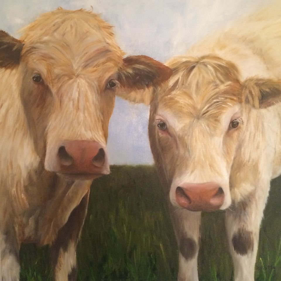 Carry and Gerry - Oil (31"x31")