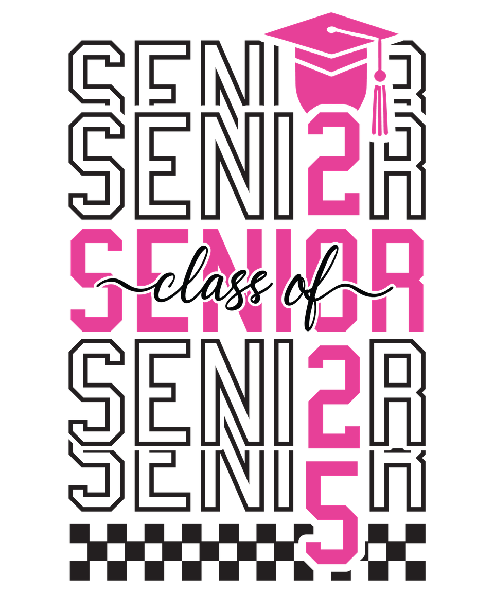 School   class of senior 2025 back 01