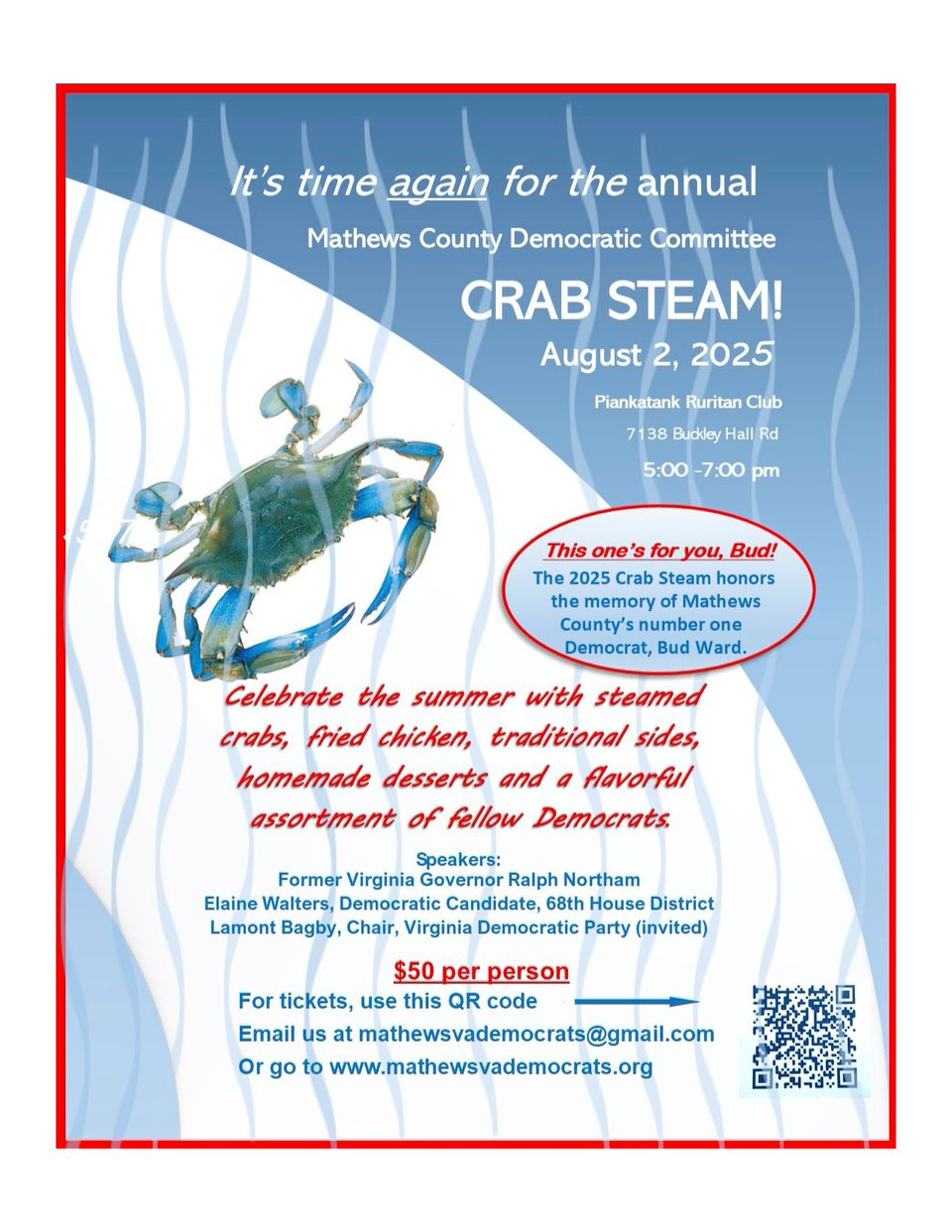 Crab steam flyer 2025