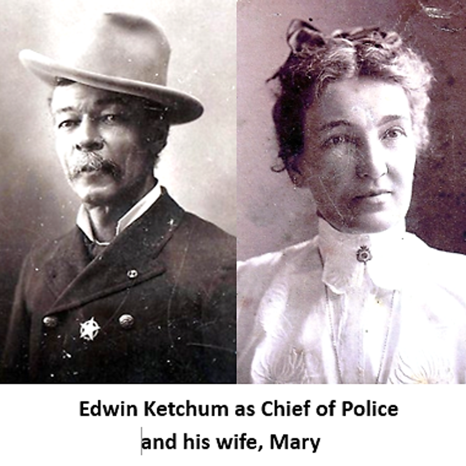 Ketchum as chief of police and wife   website