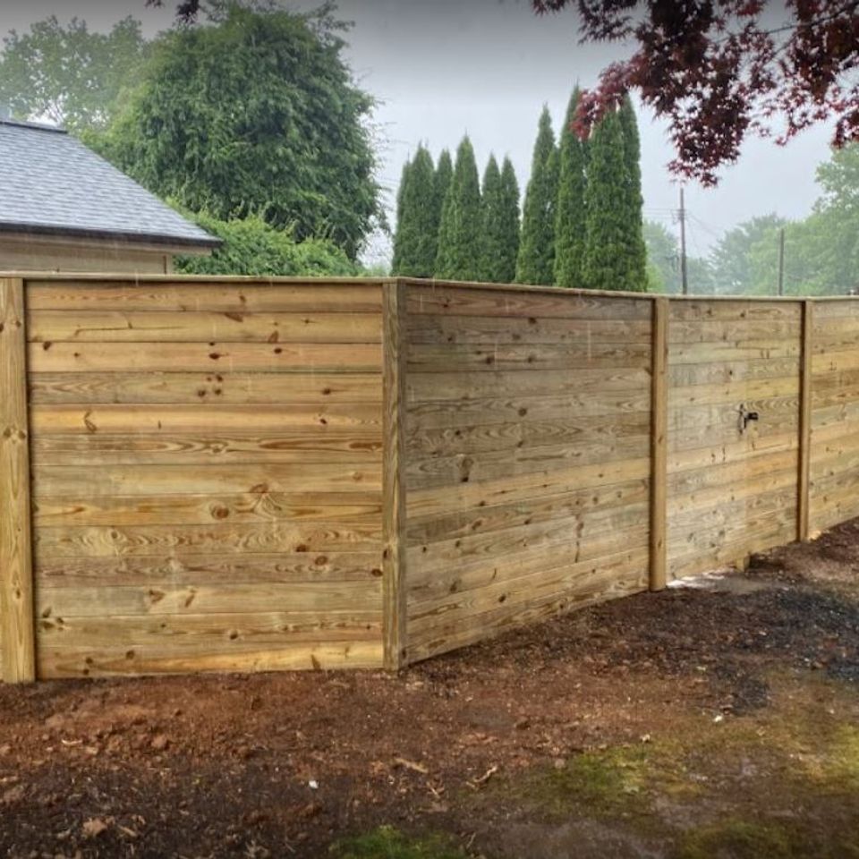 Exterior fence install