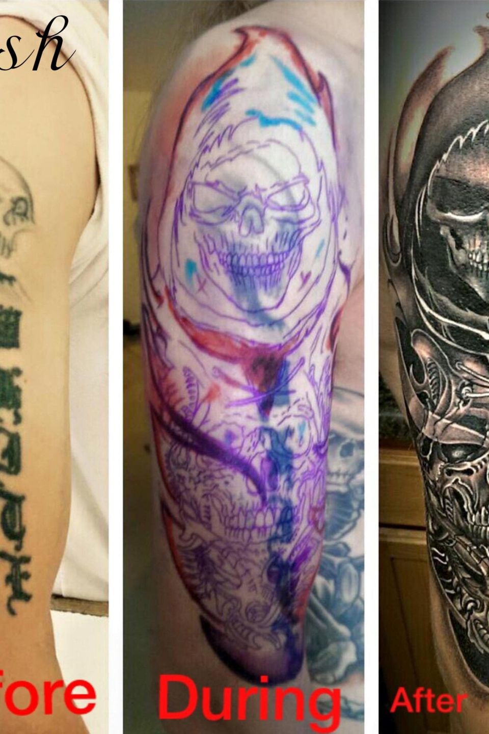 Josh skull cover up (with name)