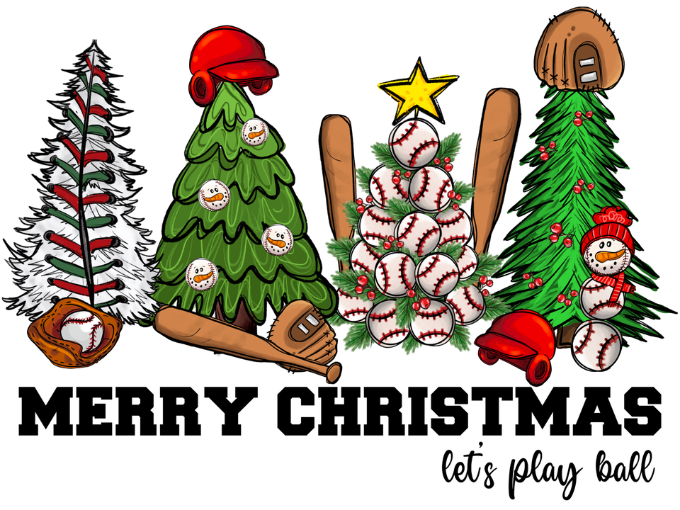 Seasons   christmas   christmas baseball trees