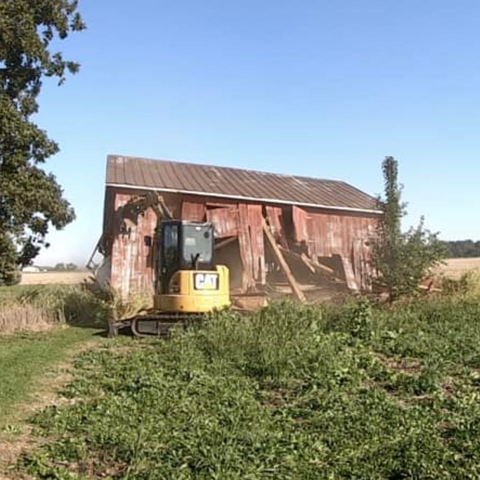 Barn demolition