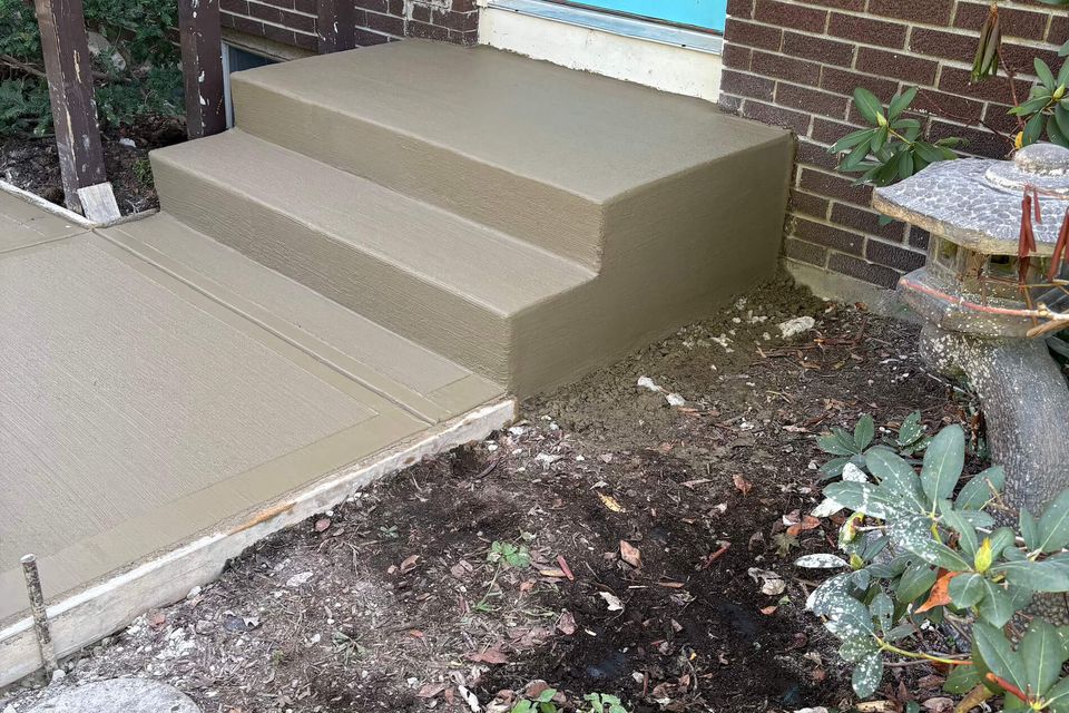 Concrete stairs