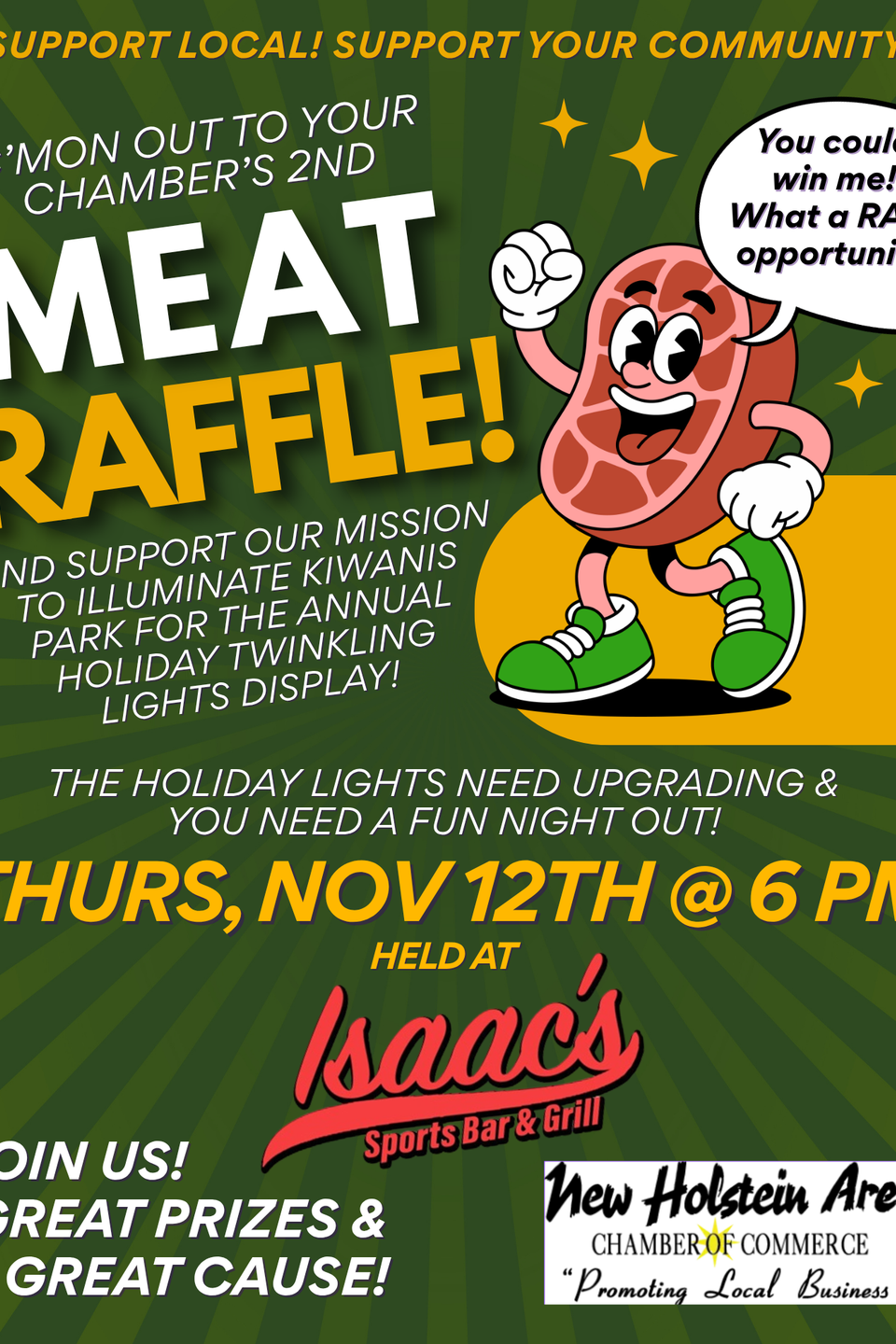 Nov 12 meat raffle flyer