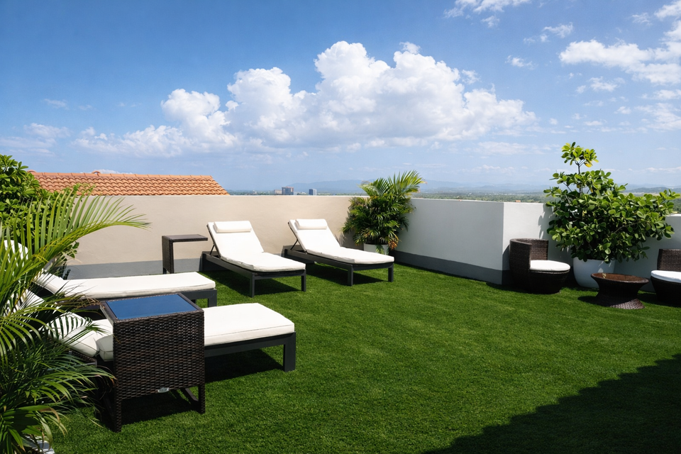 Rooftop Artificial Grass Installation GOGREEN Outdoor Pros
