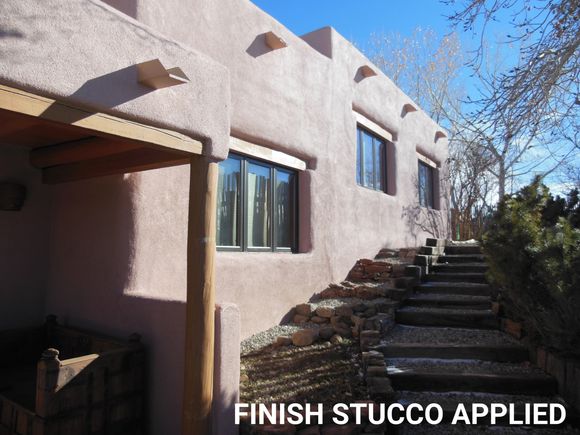 24finish stucco applied