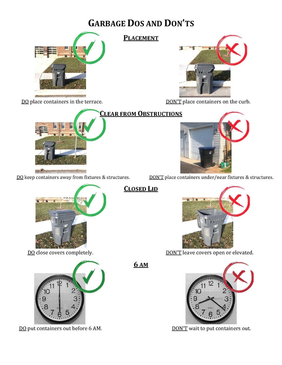 Garbage dos and don'ts page 2