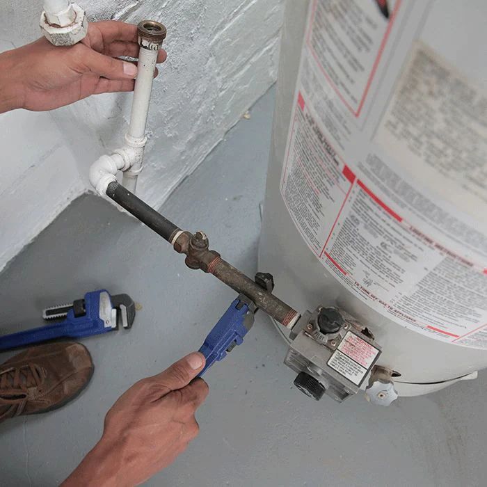 Ht install a gas water heater remove disconnectgas