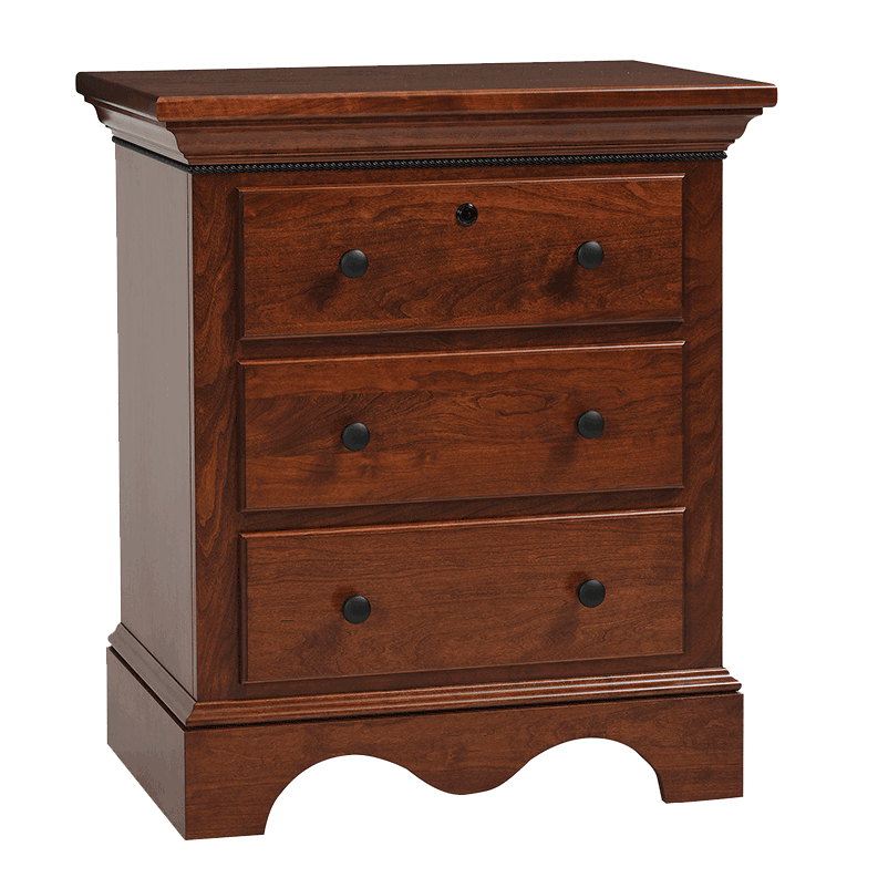 Trf merlot nightstand w  drawers