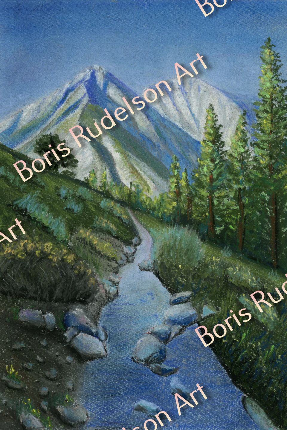 Pastel. Landscape