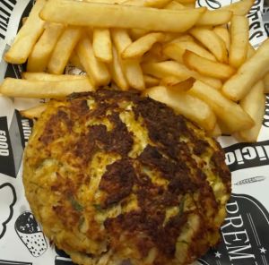 Maryland style crab cake