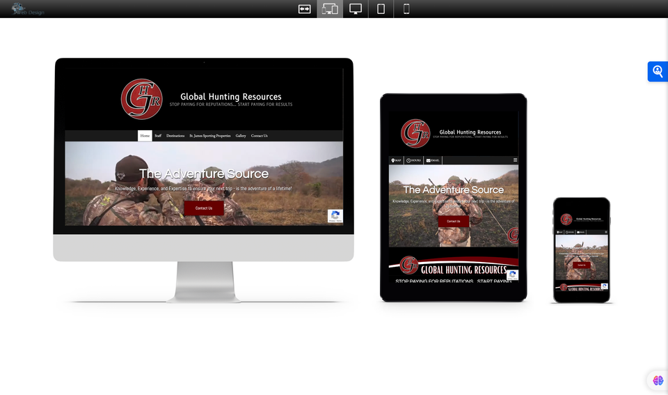 Global hunting services website
