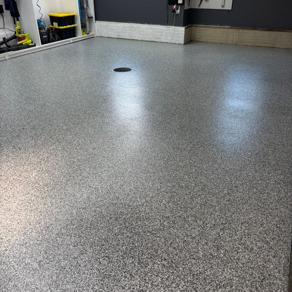 New epoxy flooring done by Floorific Creations in Northeast Ohio