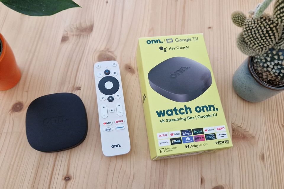 Onn. google tv 4k streaming box 2023 review z007