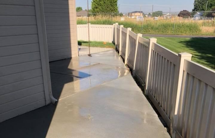 Concrete driveway addition or extension in Nampa Idaho