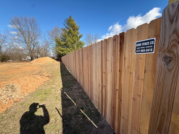 Dore fence straight row privacy fence